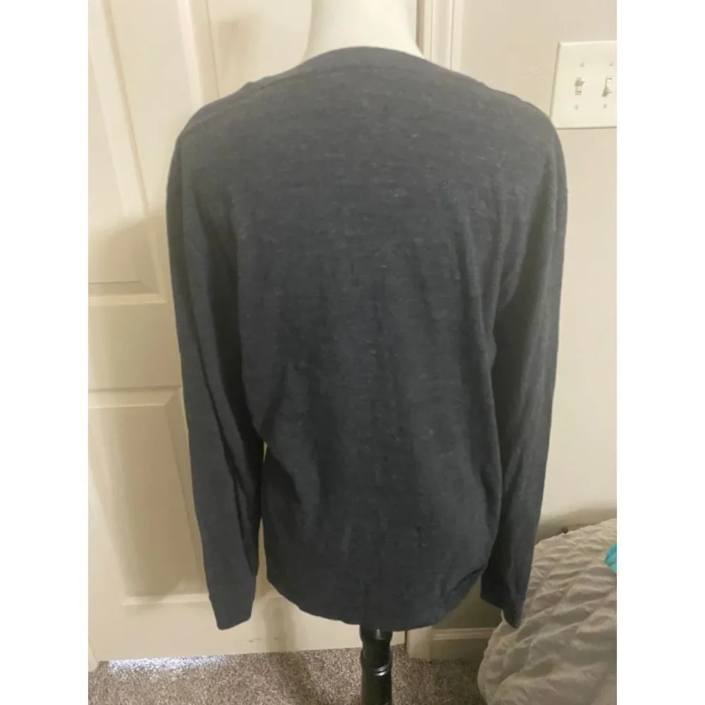 Polo Ralph Lauren‎ Men's Large Charcoal Gray Long Sleeve Shirt Classic Preppy